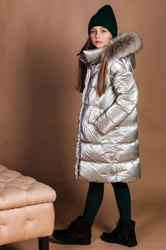 Пальто для девочки GnK ЗС-875 фото
